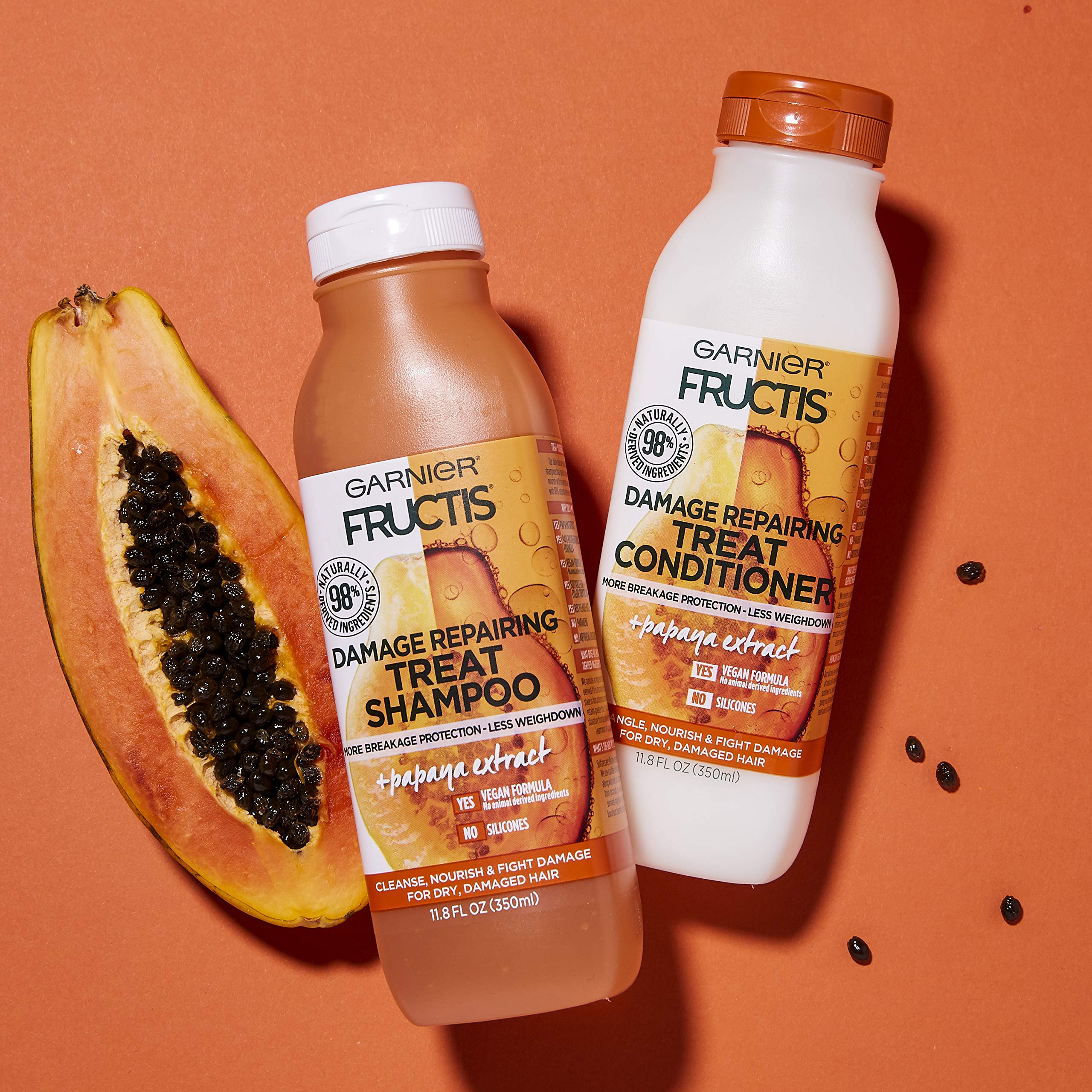 Garnier Fructis Après-Shampooing réparateur dommages parfum fruits: expérience sensorielle agréable.