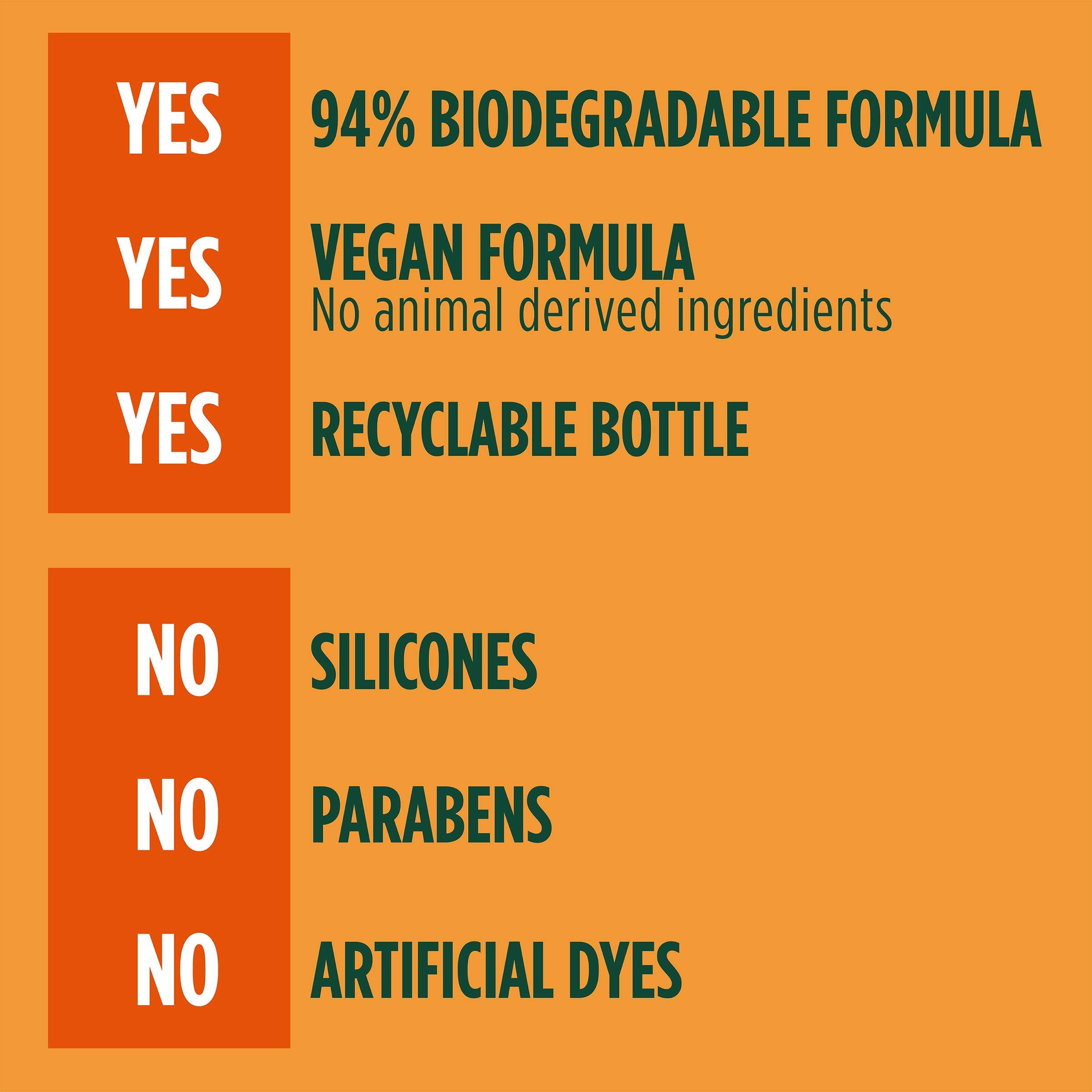 Garnier Fructis Après-Shampooing réparateur dommages vegan: formule éthique pour cheveux nourris.