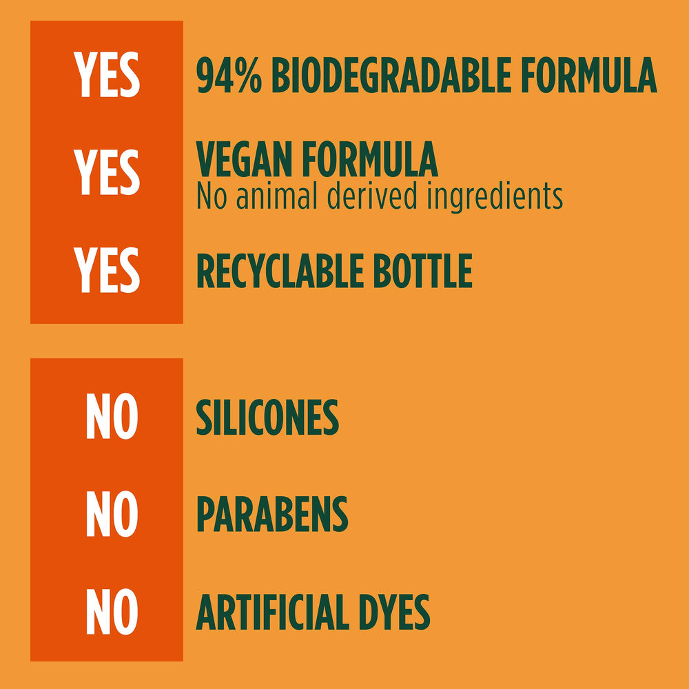Garnier Fructis Après-Shampooing réparateur dommages vegan: formule éthique pour cheveux nourris.