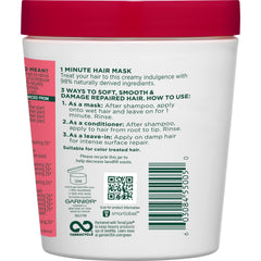 Garnier Fructis Color Vibrancy appliqué sur cheveux humides pour démêlage rapide.