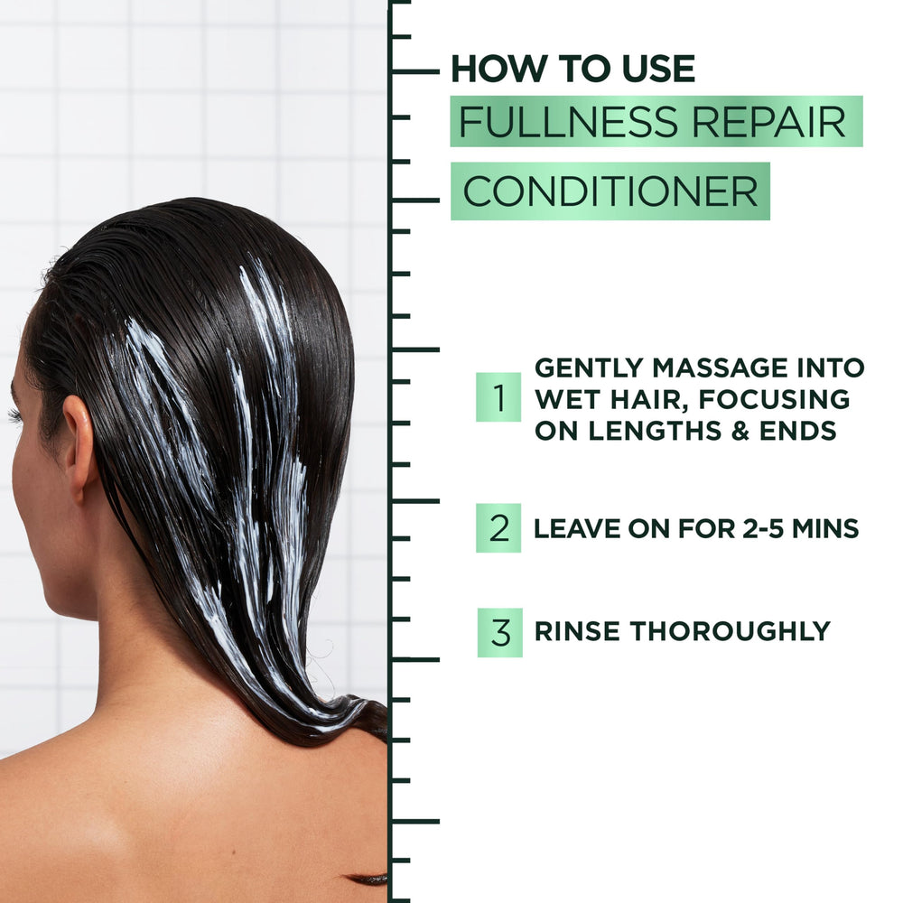 Garnier Fructis Hair Filler Avant-Après: comparaison visuelle des résultats.