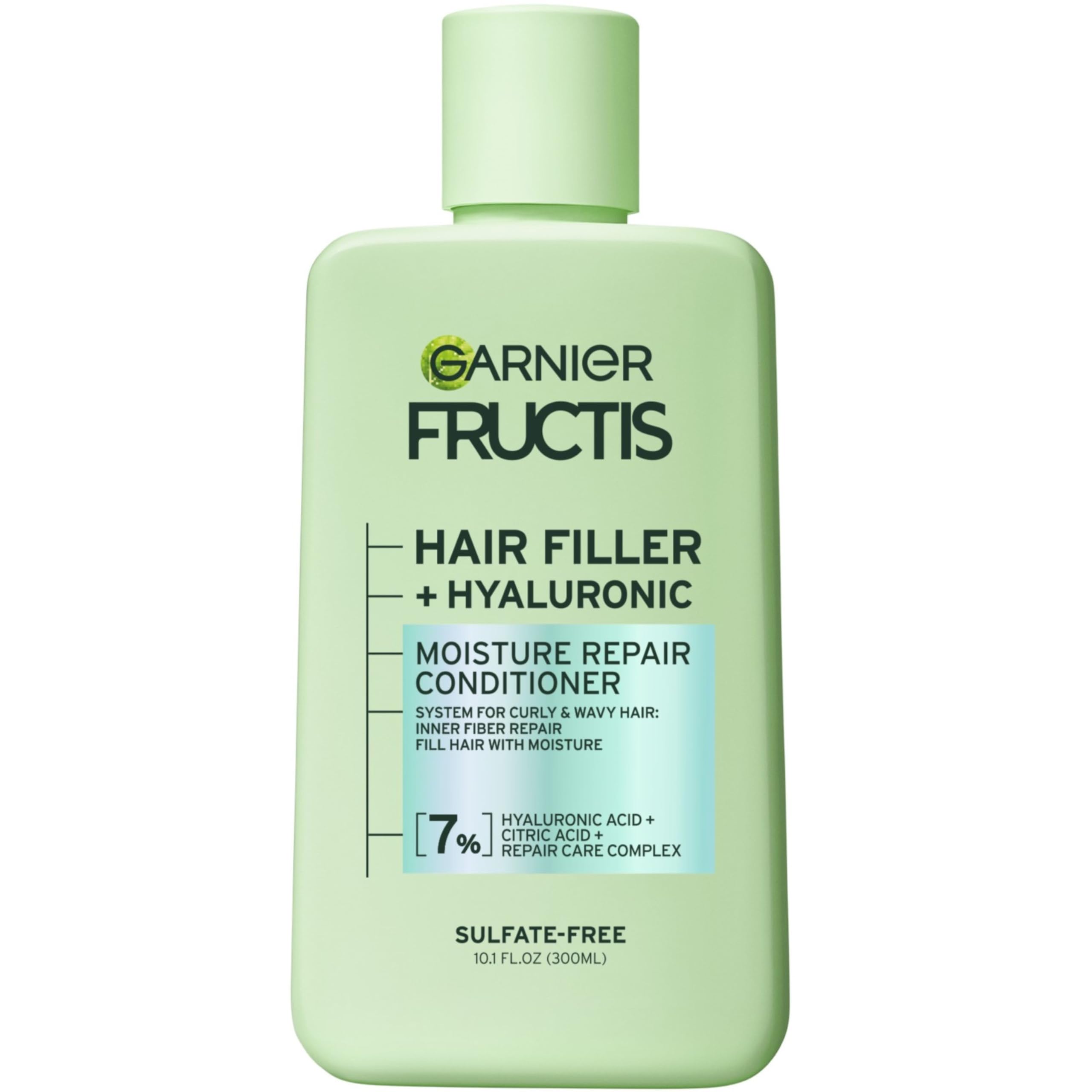 Garnier Fructis Hair Filler Moisture - bouteille du conditionneur, hydratation durable.