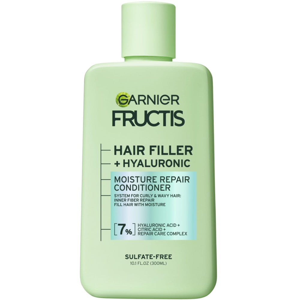 Garnier Fructis Hair Filler Moisture - bouteille du conditionneur, hydratation durable.
