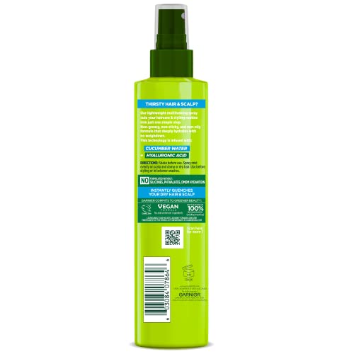 Pulvérisation légère Garnier Pure Moisture pour cheveux brillants et faciles à démêler