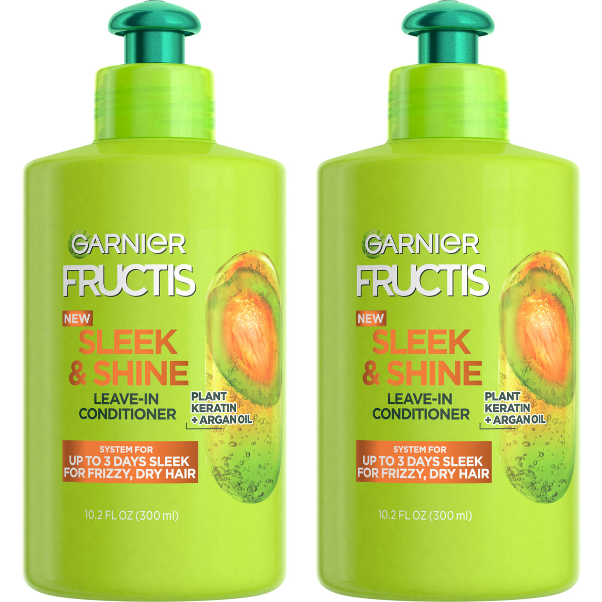 Garnier Fructis Sleek & Shine crème sans rinage argan keratine, cheveux lisses