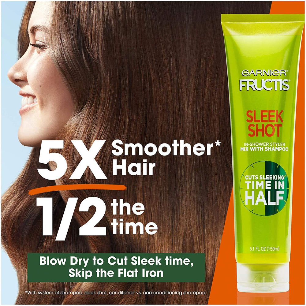 In-shower use of Garnier Fructis Sleek Shot styling in the shower