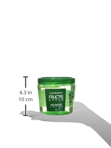 Garnier Fructis Style Ultra Strong Hold Gel No 4 bottle cap close up emphasizes control