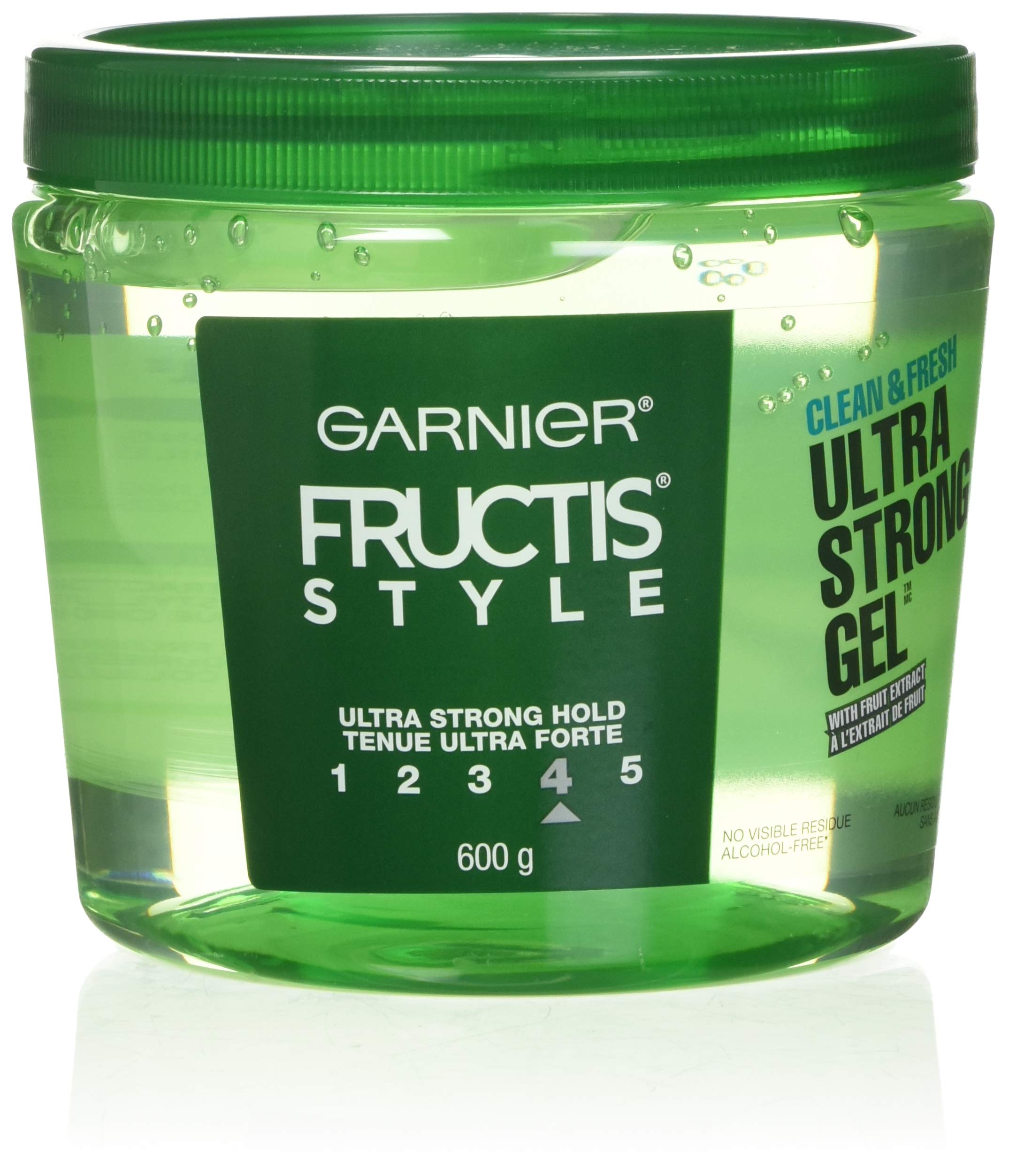 Garnier Fructis Style Ultra Strong Hold Gel No 4 bottle front for long lasting style