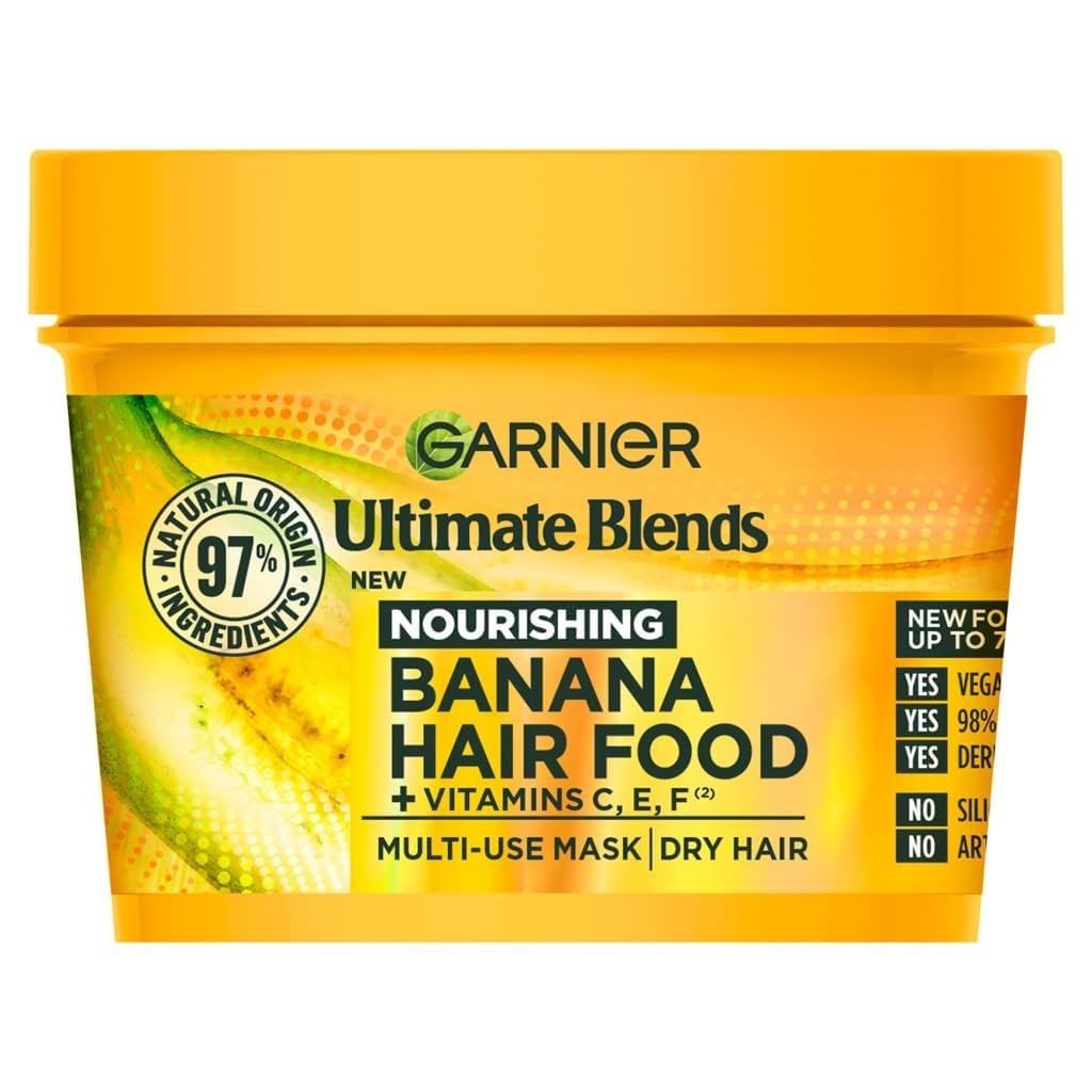Garnier Hair Food Banane - bouteille, hydratation légère sans alourdir les cheveux.