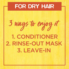 Garnier Hair Food Banane - application de masque nourrissant pour cheveux secs.