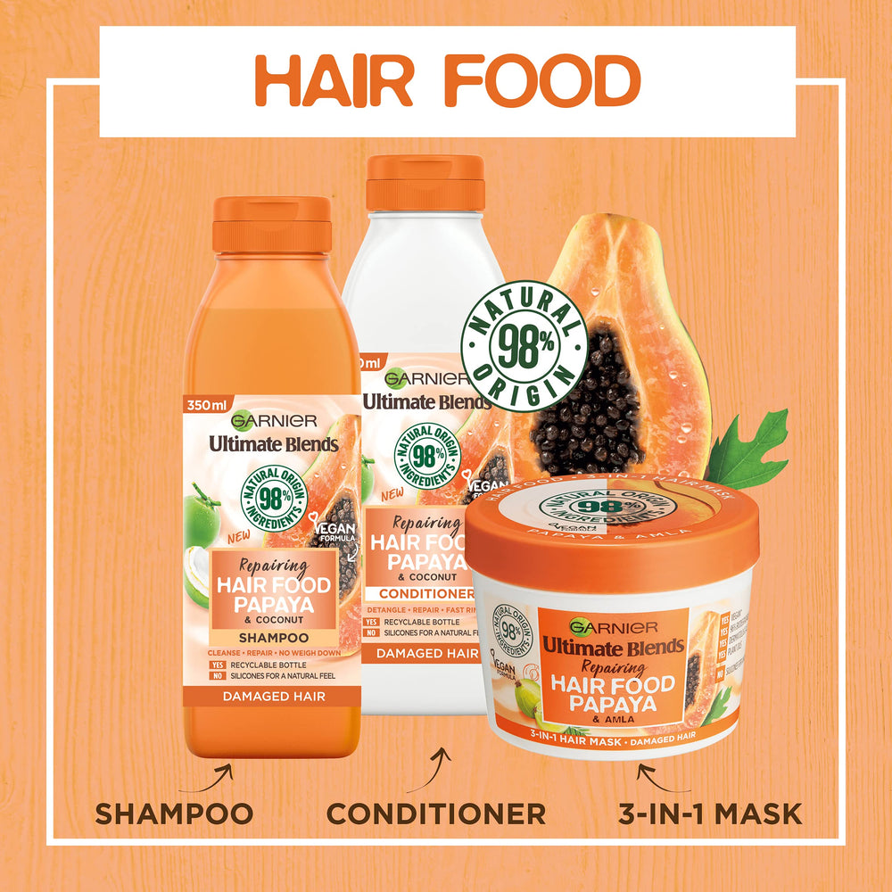 Garnier Hair Food Papaye – Parfum naturel et agréable lors du soin.