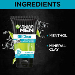 Garnier Homme – texture d'argile absorbante pour éliminer l'excès de sébum.