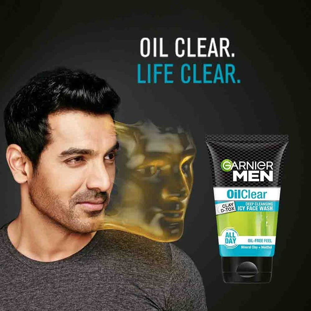 Garnier Homme – sensation de fraîcheur menthol glacial lors de l'application.