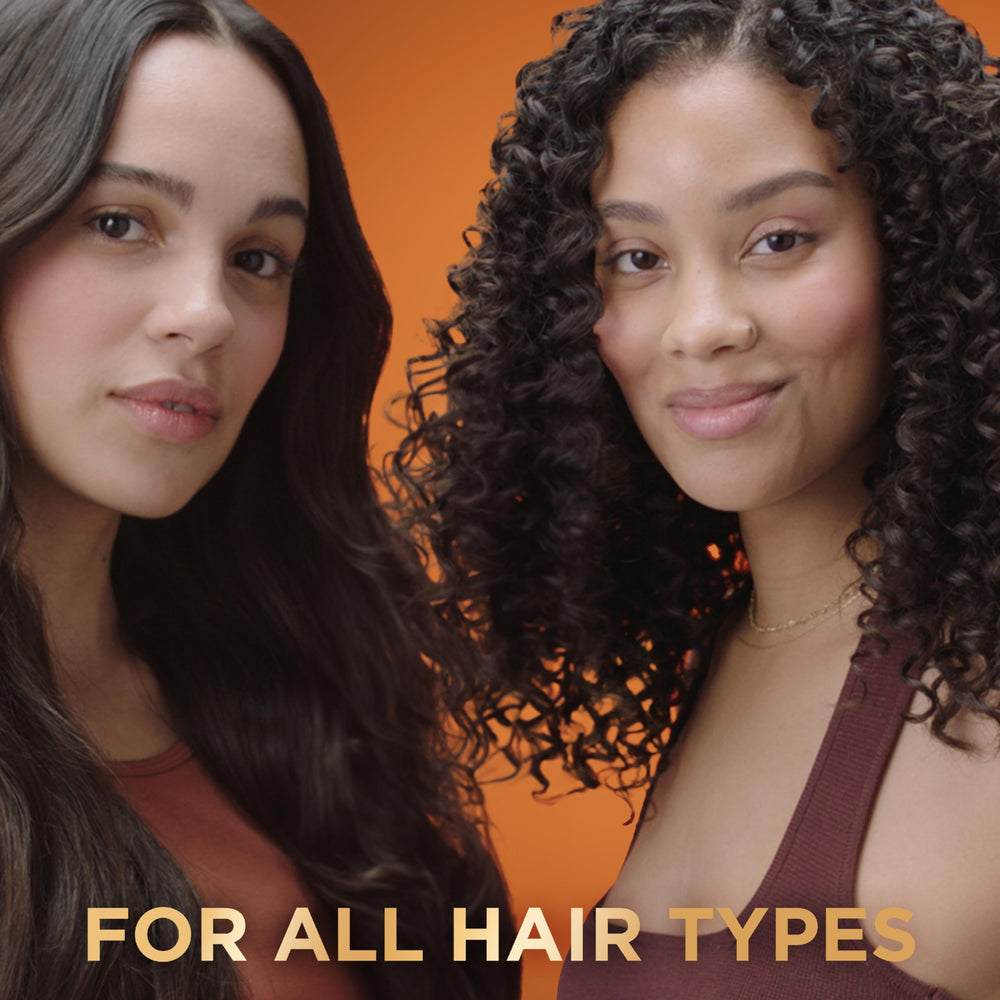Réduction des pointes fourchues visible après utilisation du spray Honey Milk.