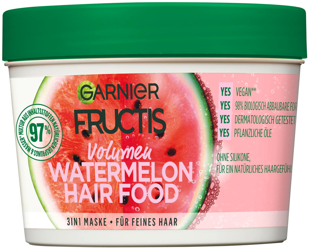 Masque à la pastèque Garnier pour cheveux nourris et démêlés