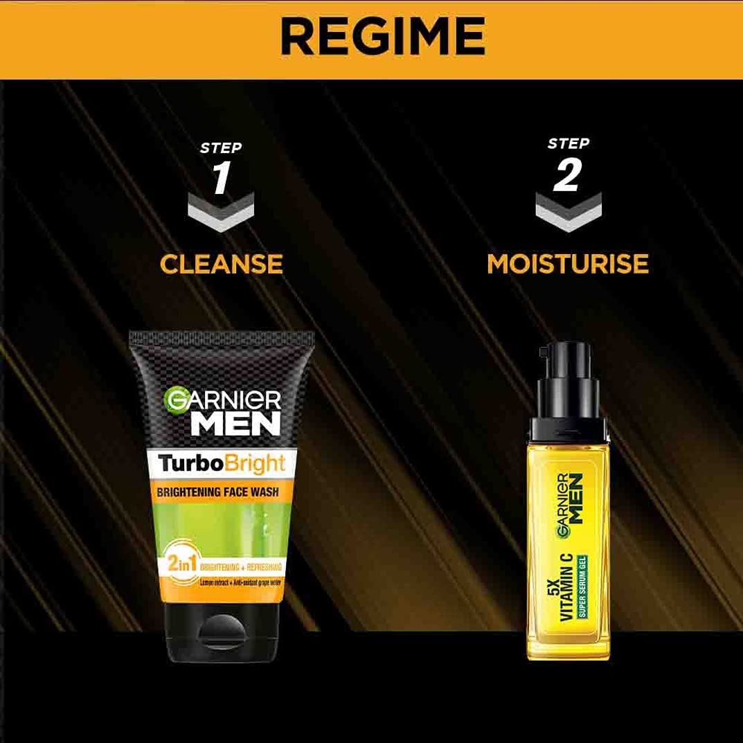 Garnier Men TurboBright - arôme-frais procure une sensation de fraîcheur lors du lavage.