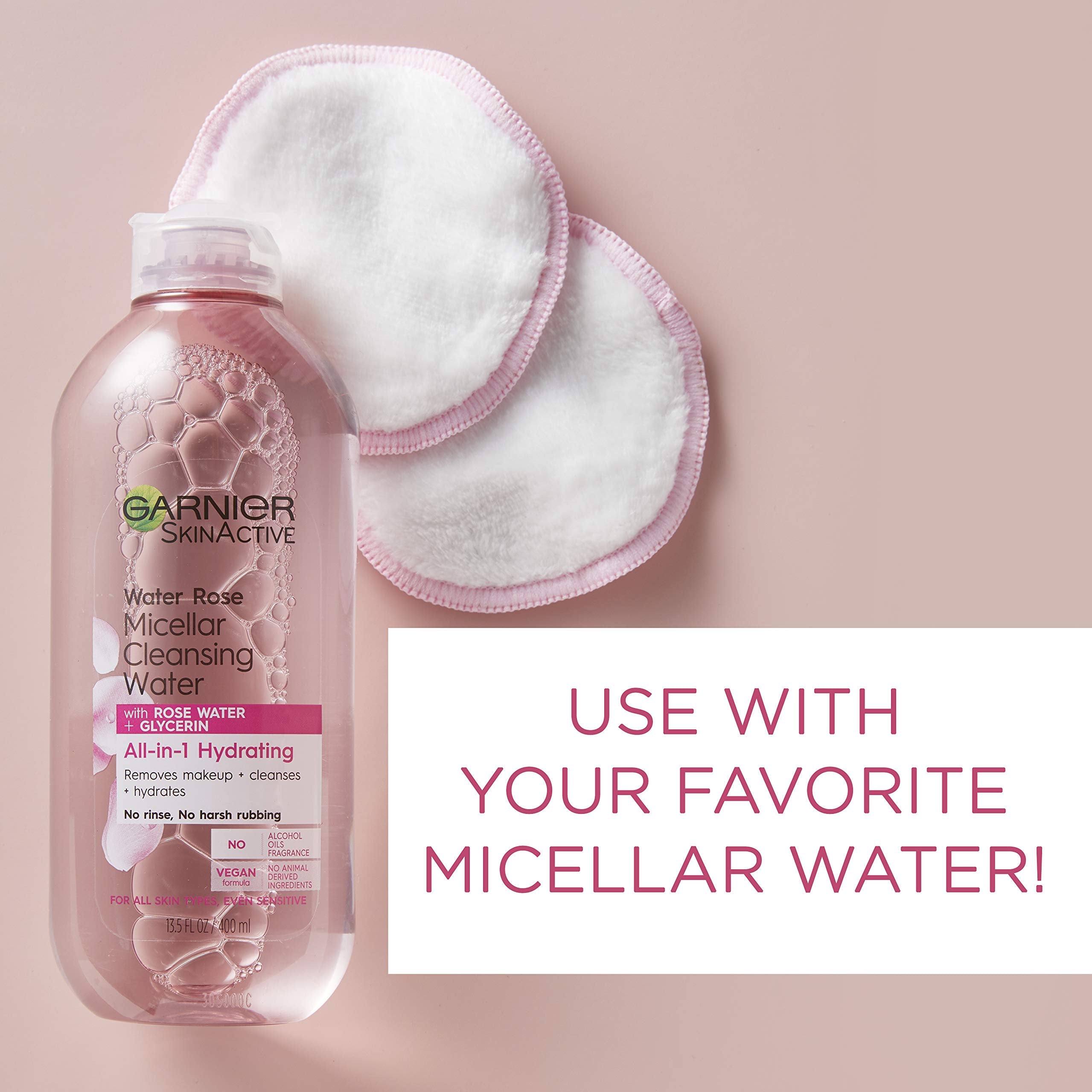 Nettoyage en machine hebdomadaire des tampons microfibre Garnier