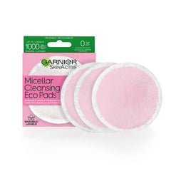 Garnier Micellar Cleansing Eco Pads emballage variable pour une routine durable