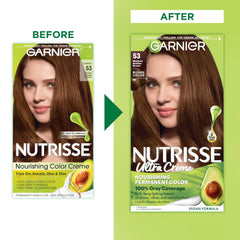 Garnier Nutrisse ampoule huile-de-fruit intégrée au mélange pour nourrir