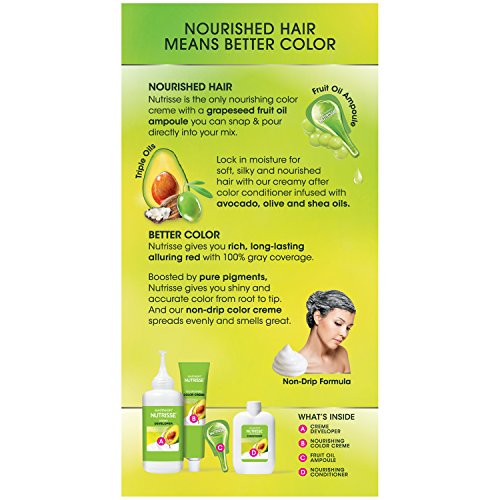 Ampoule huile fruits exclusive Garnier Nutrisse, pour nourrir et sublimer la couleur pendant la coloration.