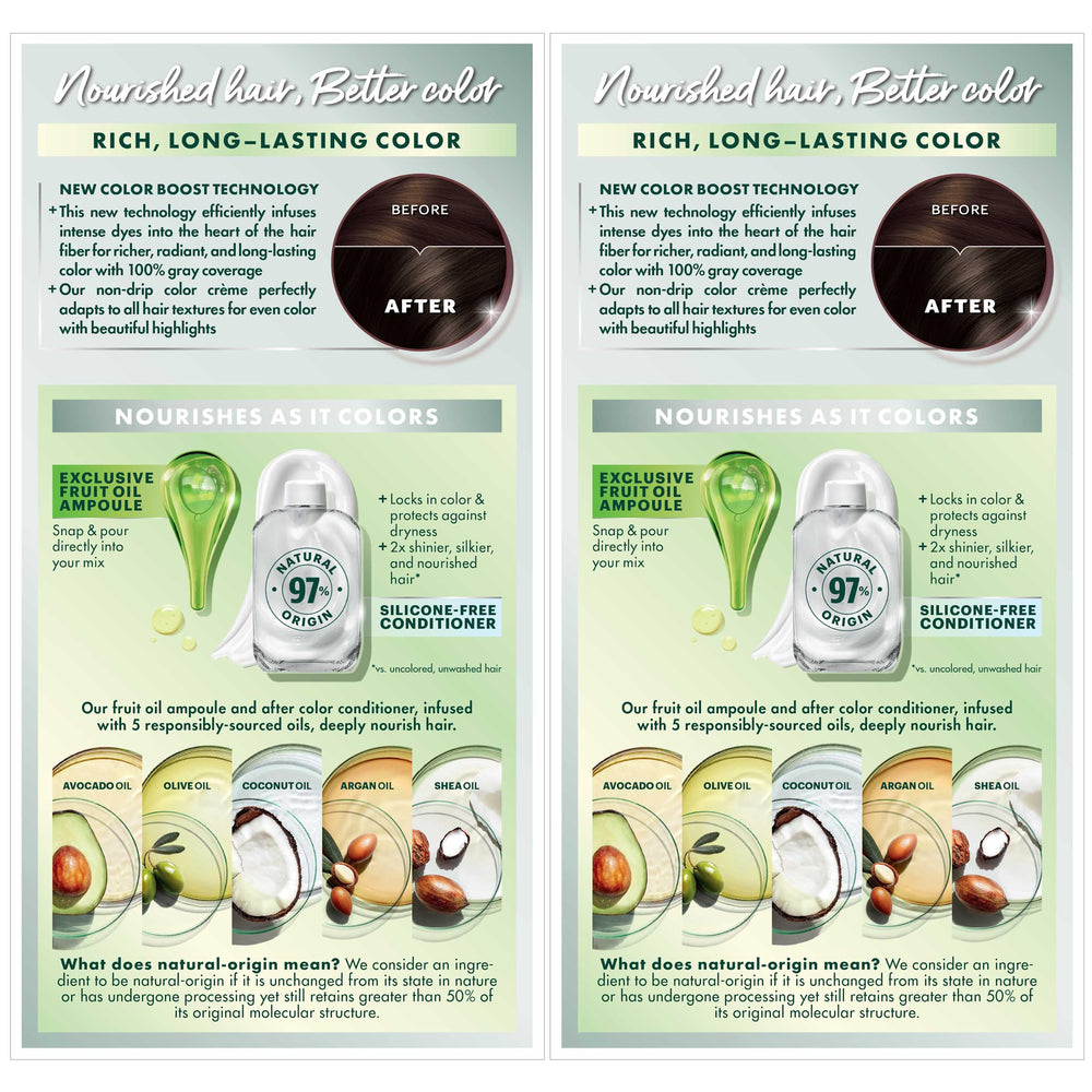 Application manuelle Garnier Nutrisse sur longue chevelure.