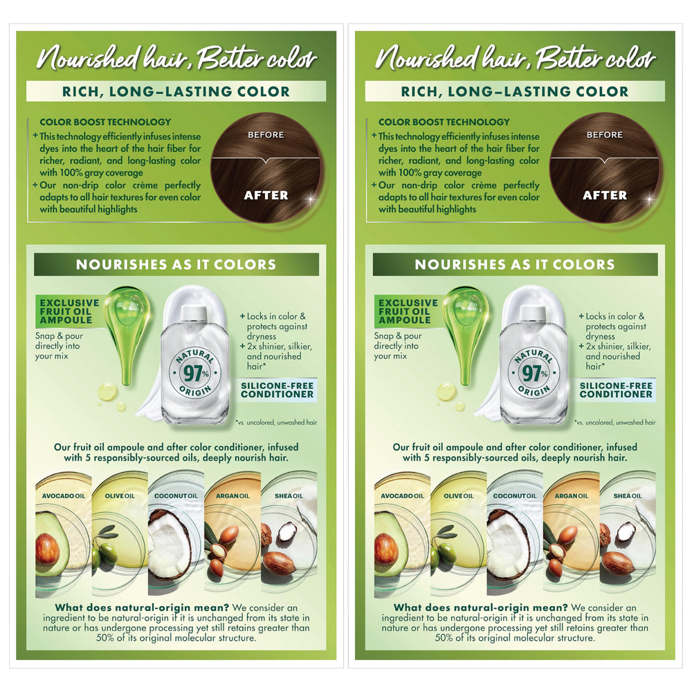 Garnier Nutrisse: après-coloration-conditionneur avec 5 huiles pour cheveux doux.