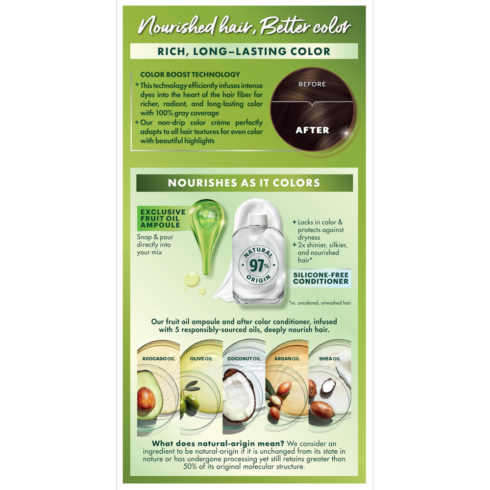 Garnier Nutrisse: soin après coloration à base d huiles pour cheveux soyeux