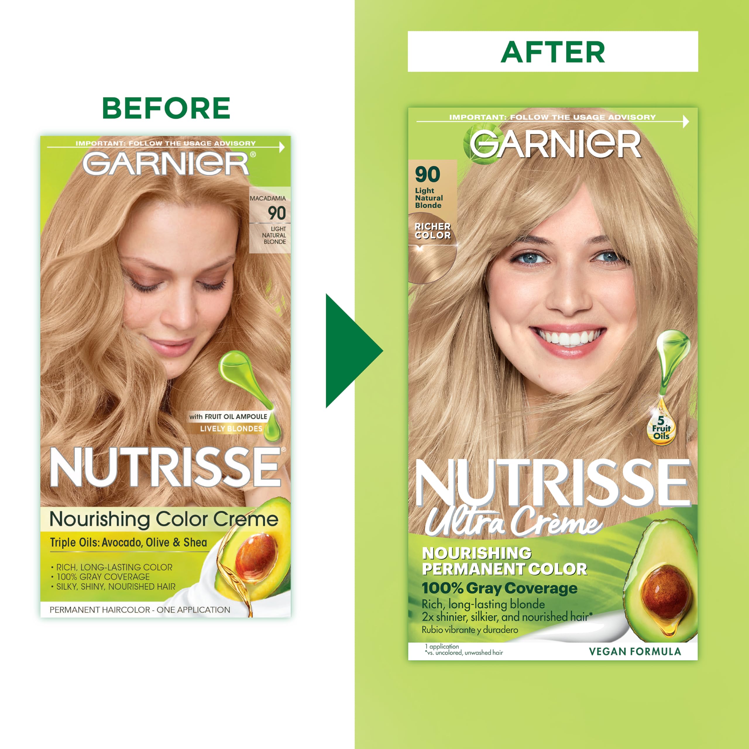 Conditionneur après couleur Garnier Nutrisse: hydratation et douceur.