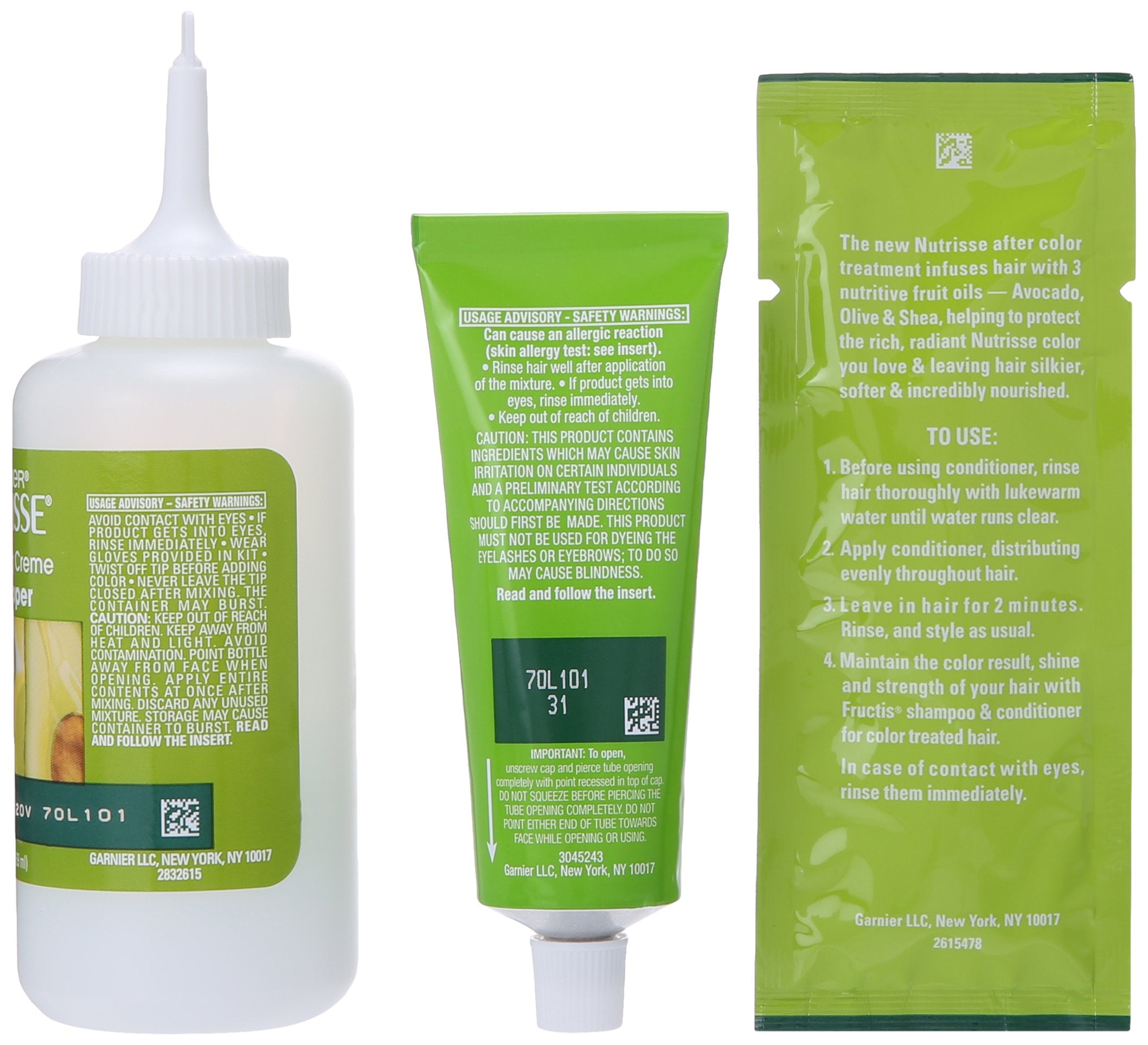 Garnier Nutrisse: application-cheveux assure une couverture homogène sur la chevelure.