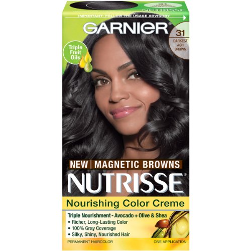 Garnier Nutrisse: boîte-coloration présente l'emballage et les informations.