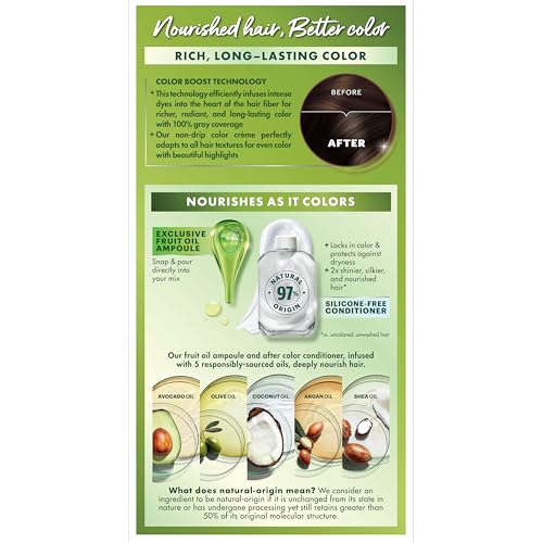 Garnier Nutrisse – huiles triple fruits pour nourrir profondément les cheveux.