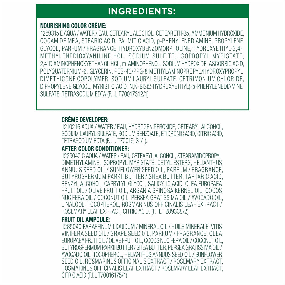 Résultat final Garnier Nutrisse – noir profond et durable.