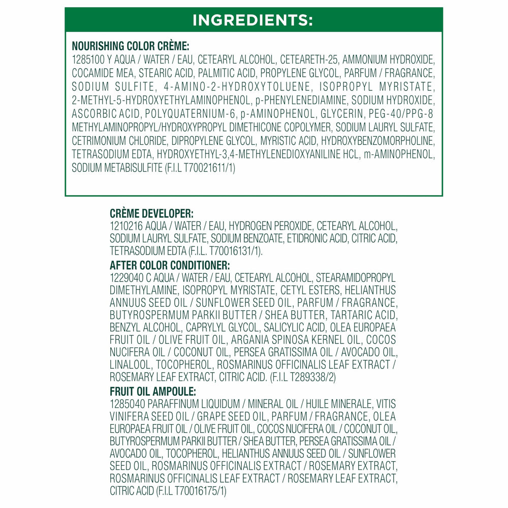 Garnier Nutrisse, résultat rouge intense, brillance et tenue longue durée.