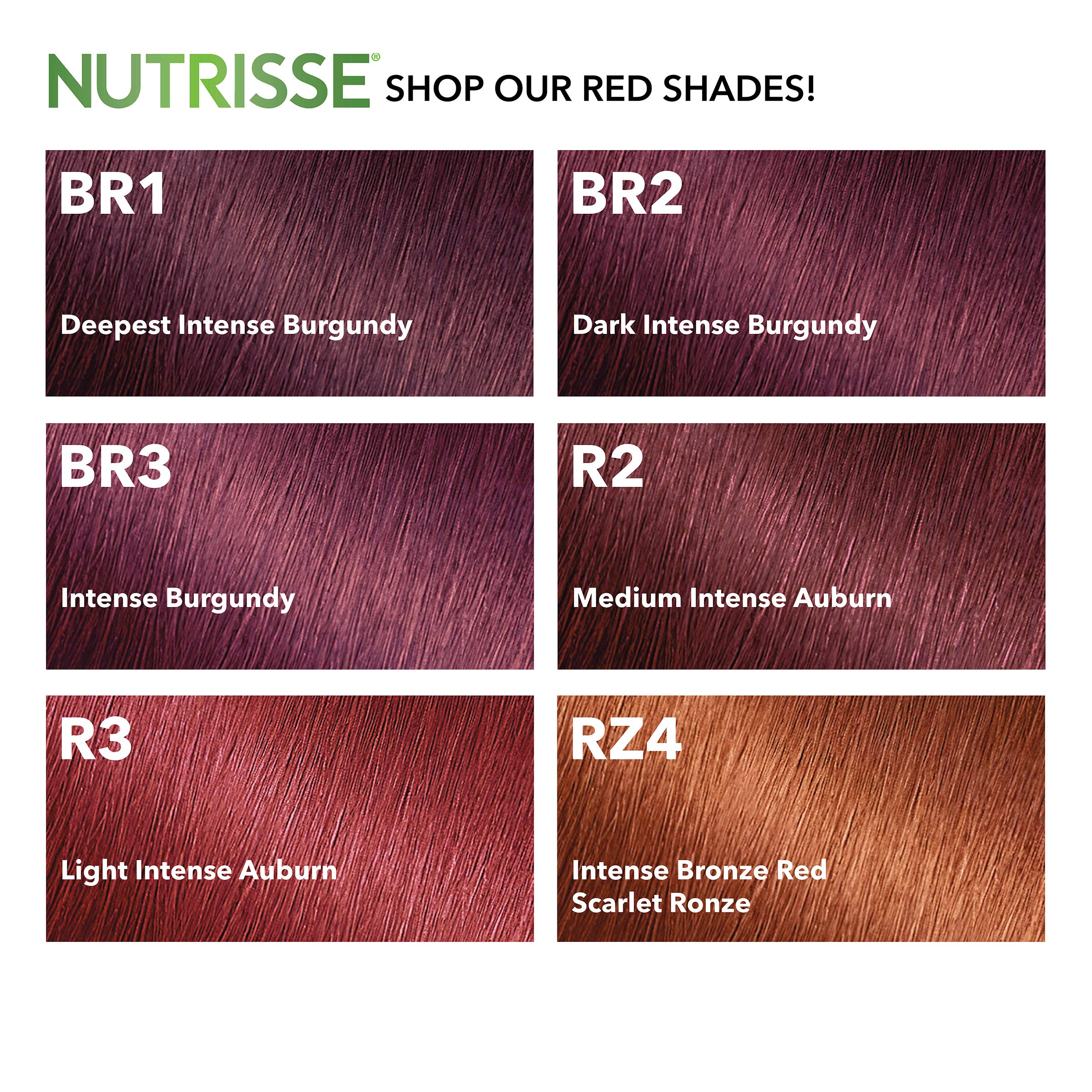 Garnier Nutrisse Ultra Color Crème : ampoule huile de raisin nourrissante pour les cheveux.