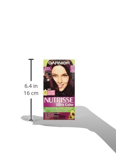 Garnier Nutrisse Ultra Color Crème : palette teintes montrant la teinte Bourgogne foncé.