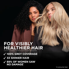 Garnier Olia après-coloration-conditionneur pour cheveux hydratés et brillants.