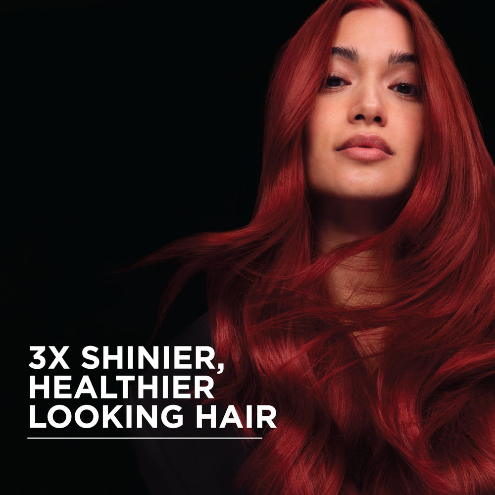 Garnier Olia conditionneur après-coloration pour cheveux hydratés et brillants.
