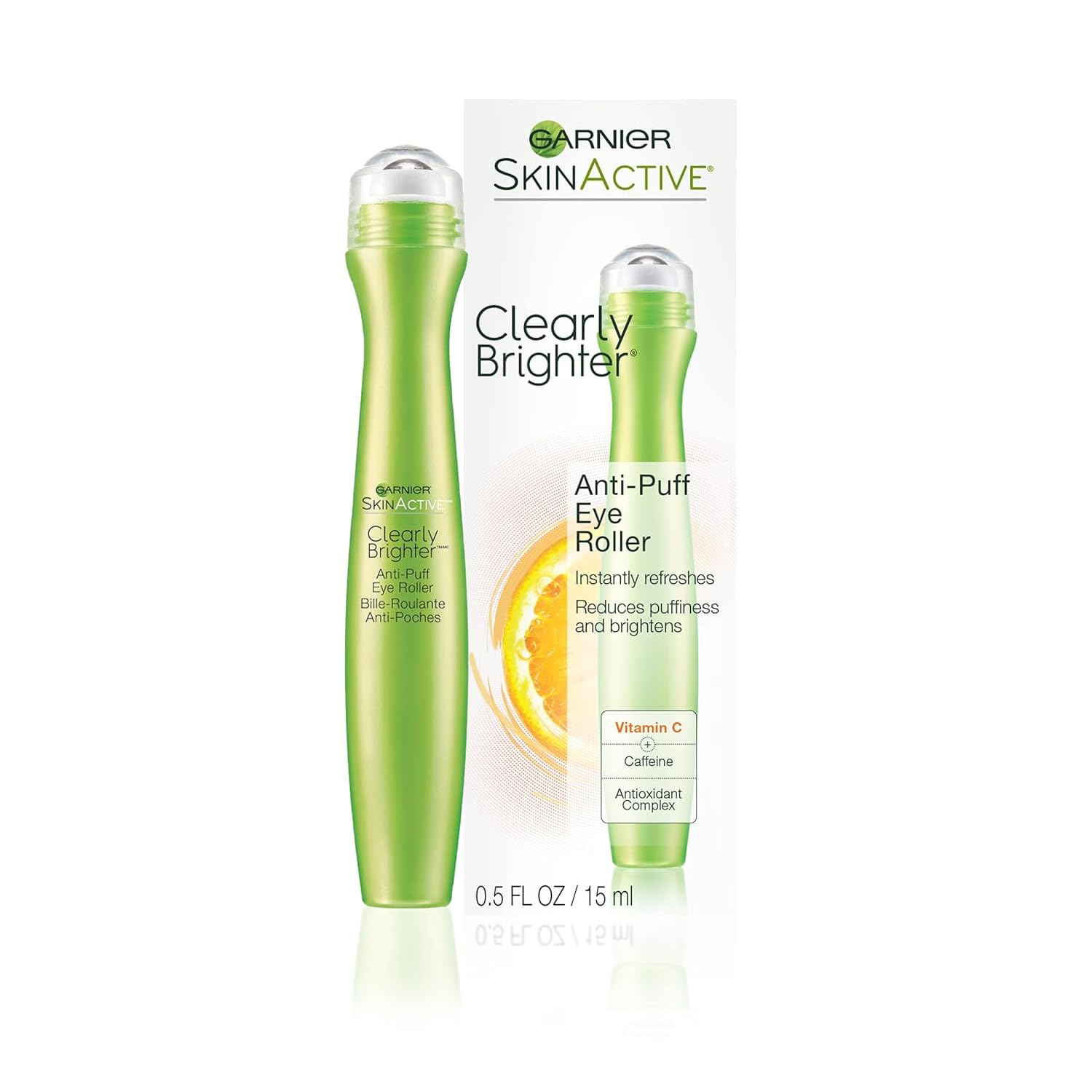 Rouleau-yeux Garnier pour un regard plus frais et reposé.
