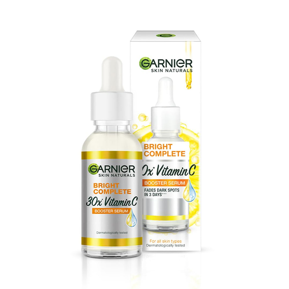 Garnier Sérum Vitamine C Visage : éclat immédiat et teint uniforme.
