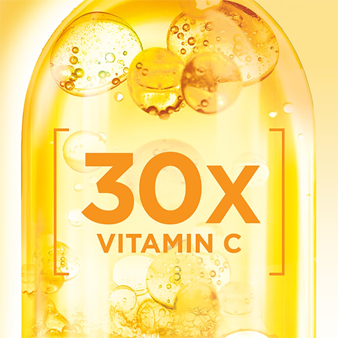 Garnier Sérum Vitamine C : gouttes faciles à appliquer sur le visage.