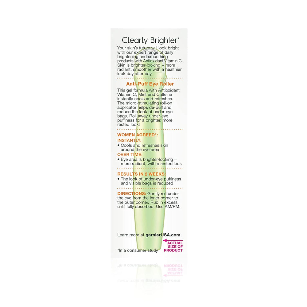 Garnier SkinActive anti-poches yeux rouleau applicateur pour une application ciblée.