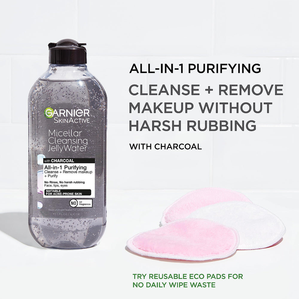 Dermatologist-tested label on Garnier SkinActive cleanser