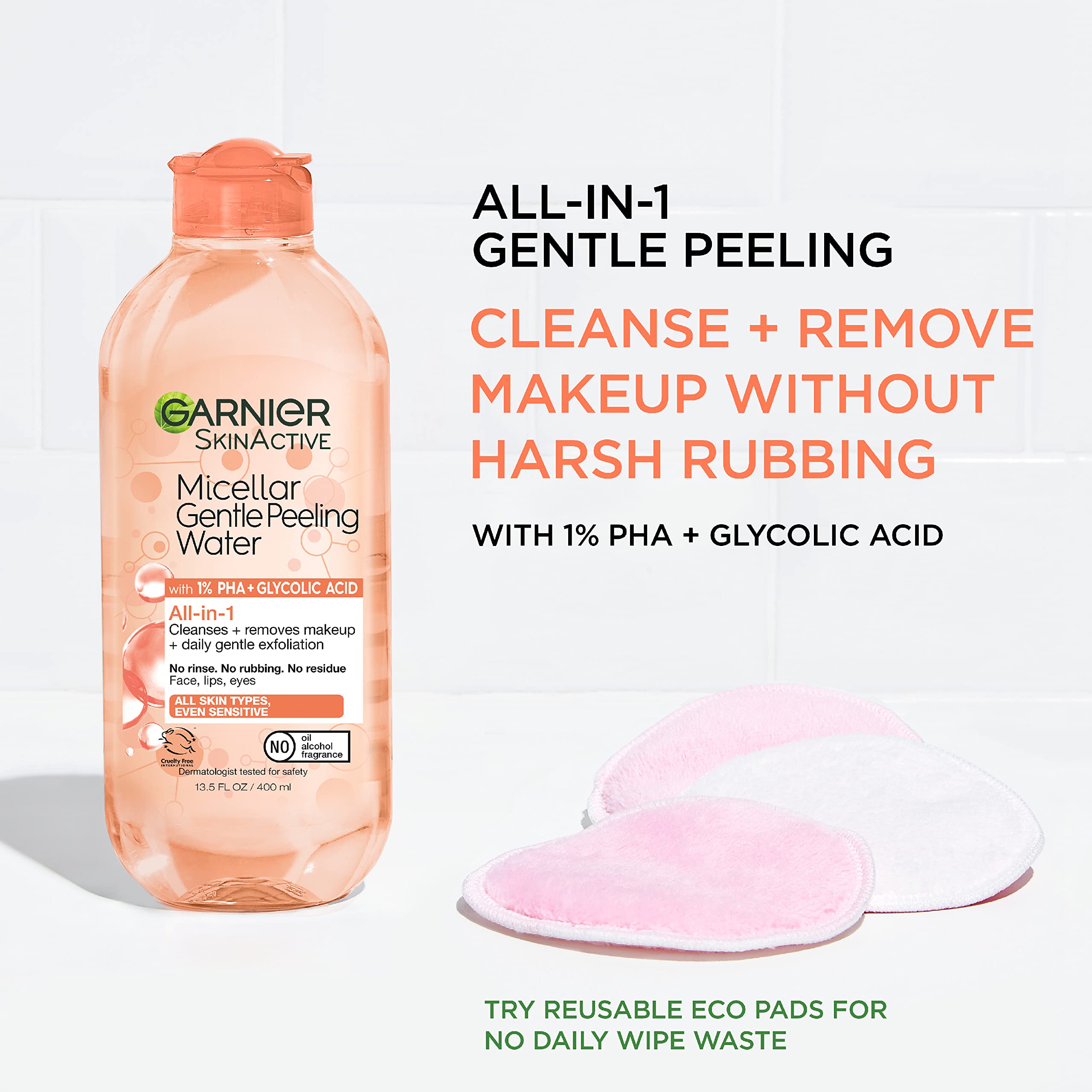 Garnier SkinActive Formules Douces soins visage adaptés à tous les types de peau.