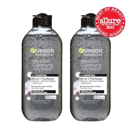 Close-up of jelly-water texture with charcoal for purifying skin