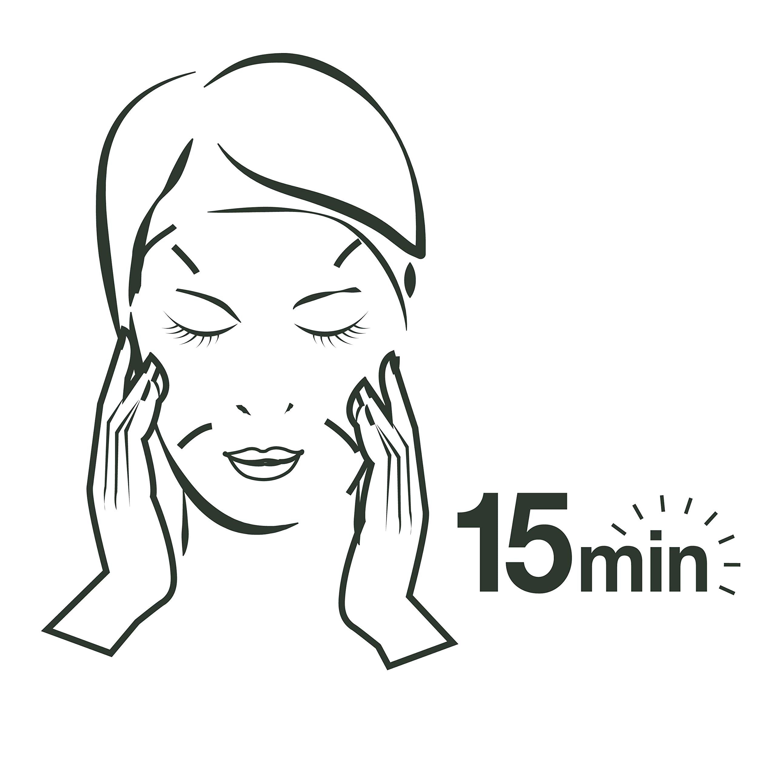 Garnier SkinActive masque feuille hydratant extrait de grenade pour fraîcheur rafraîchissante.