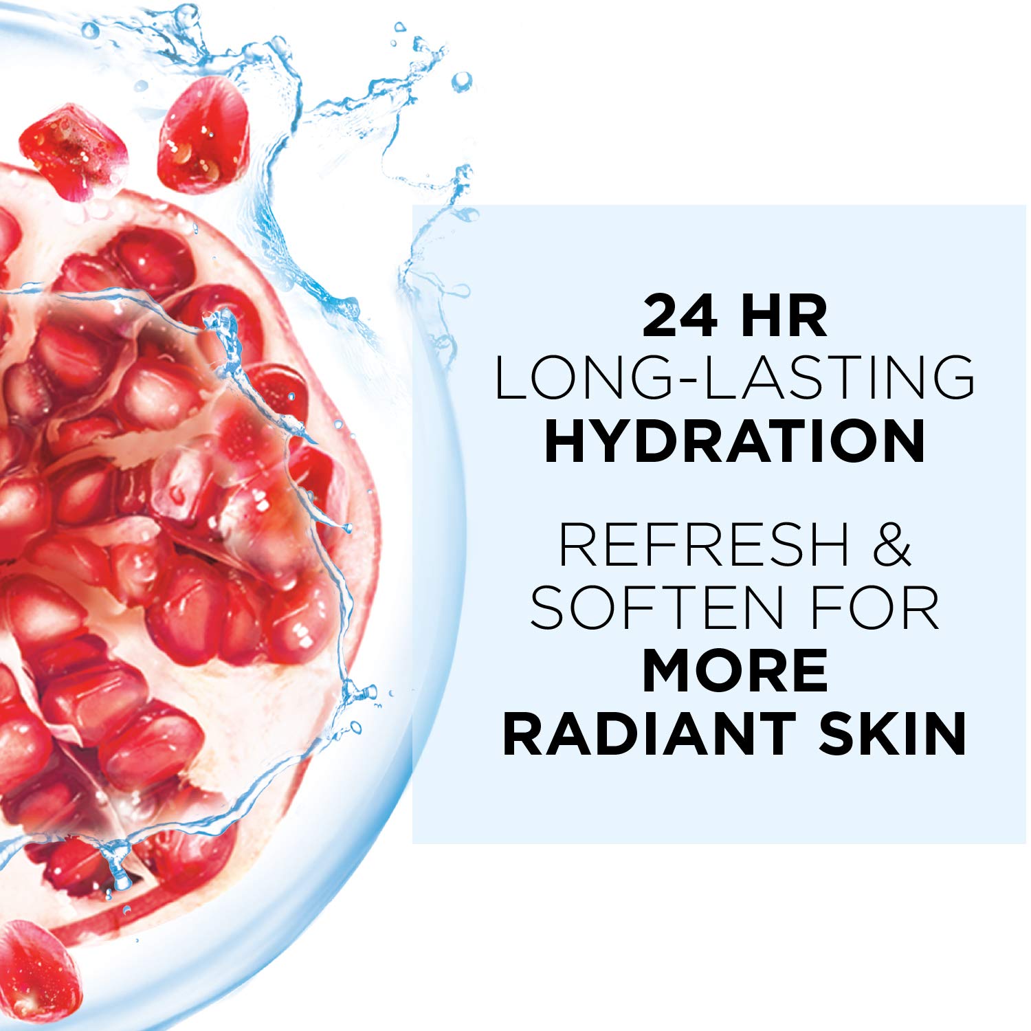 Garnier SkinActive masque feuille hydratant peau fraîche après utilisation.