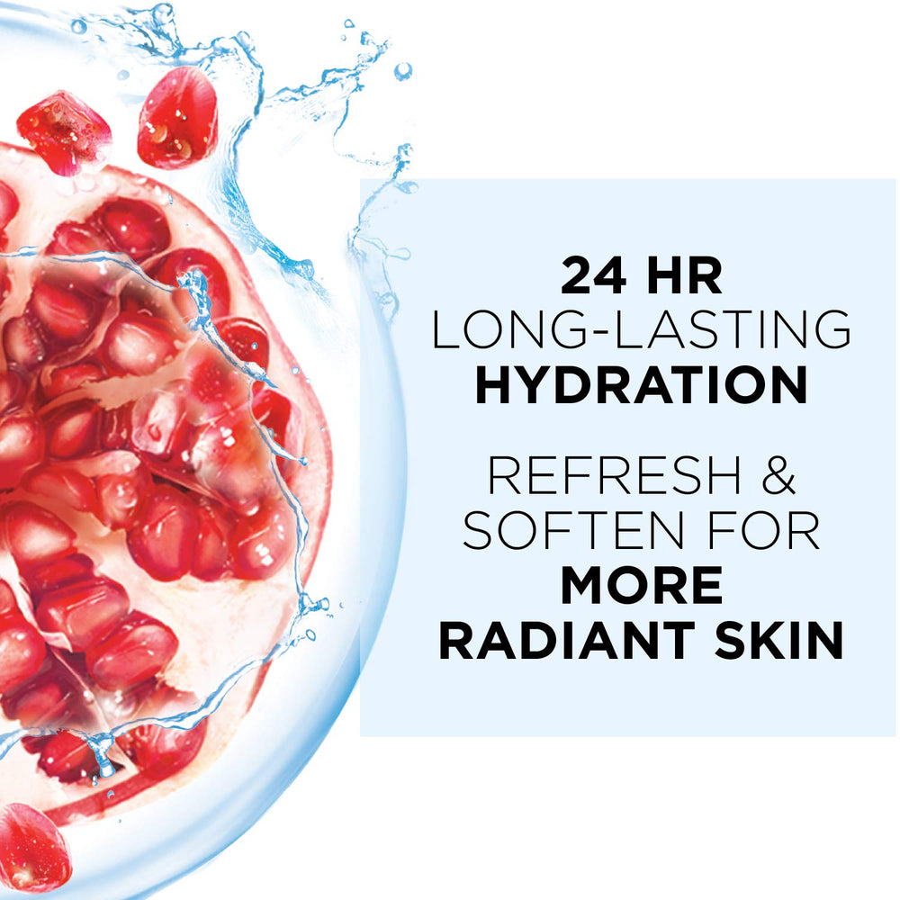 Garnier SkinActive masque feuille hydratant peau fraîche après utilisation.