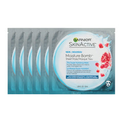 Garnier SkinActive masque feuille hydratant super, hydratation durable pour peau lumineuse.