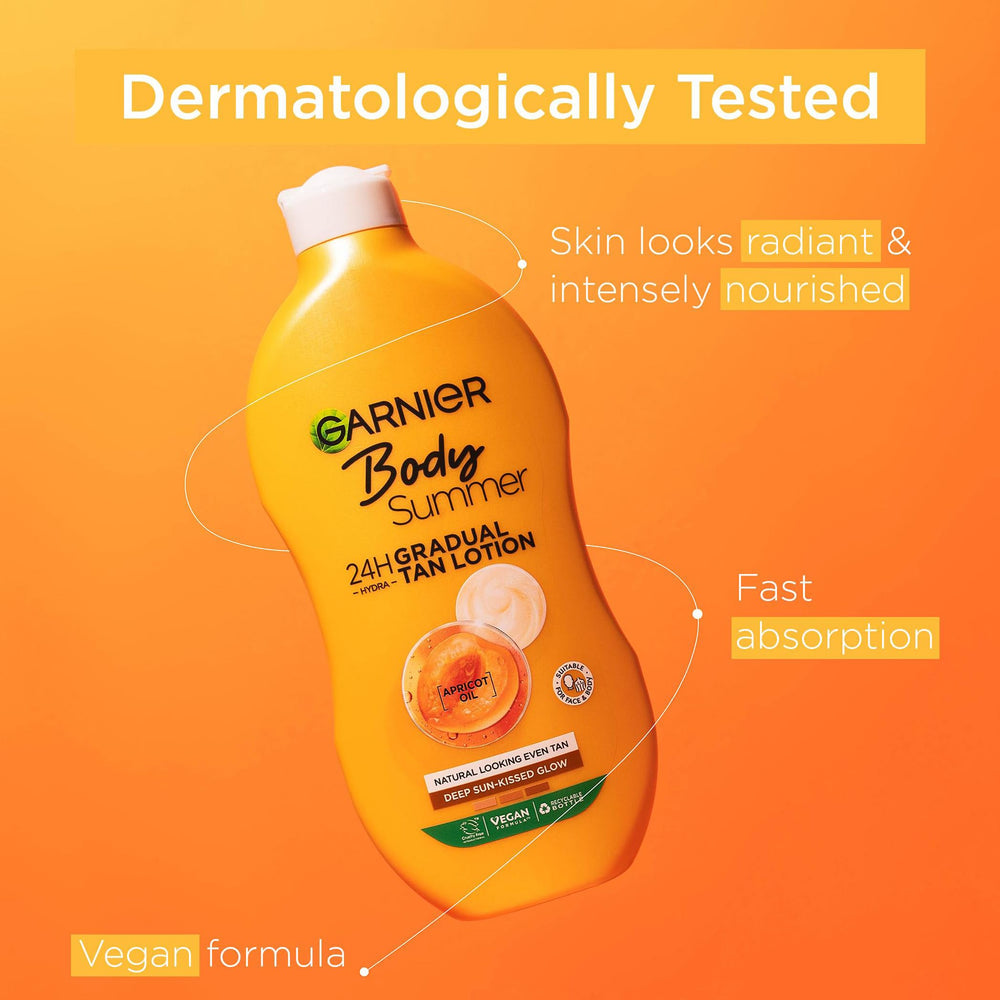 Texture à absorption rapide de Garnier Summer Body pour une application facile