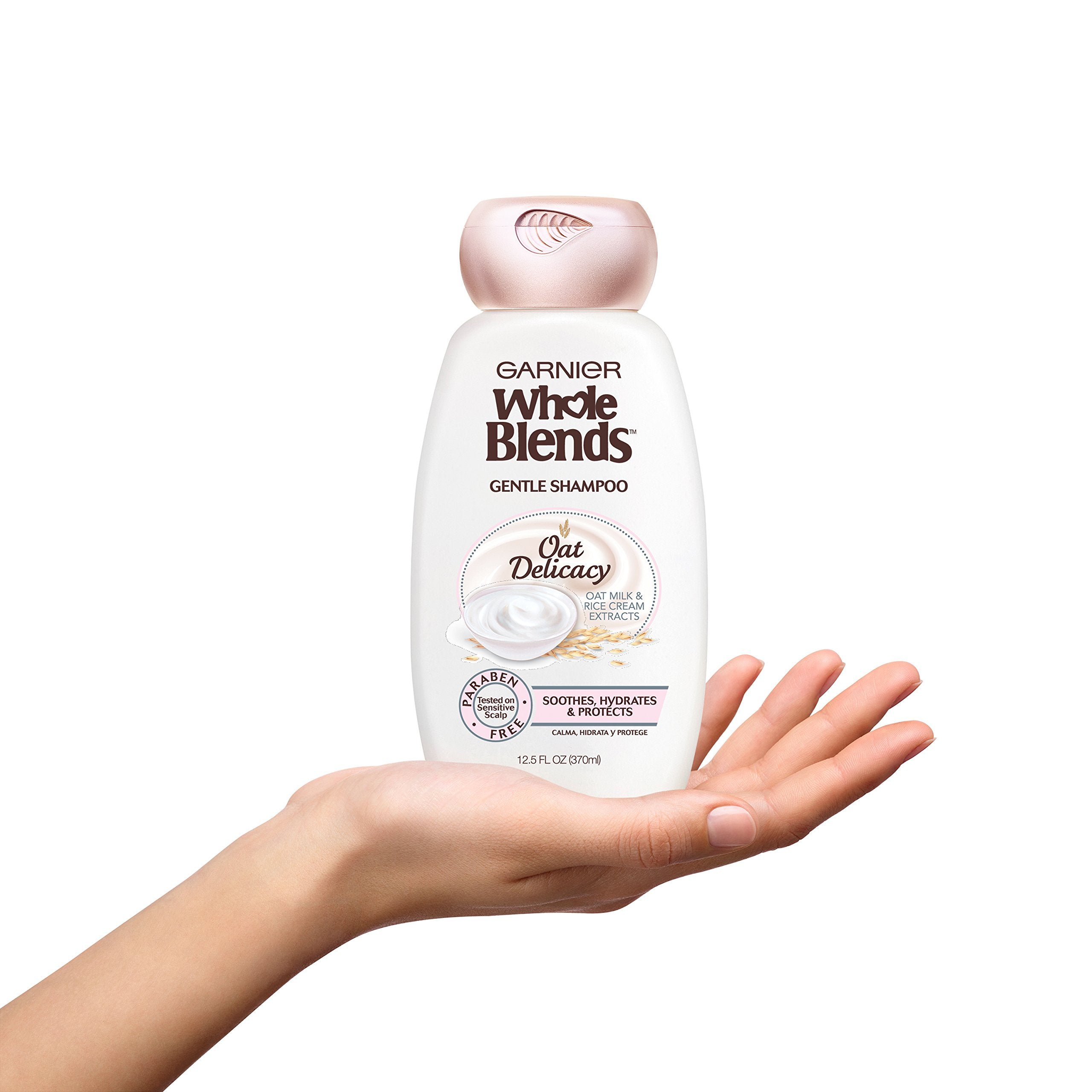 Garnier Whole Blends Shampoing cheveux toucher doux — douceur au toucher après lavage